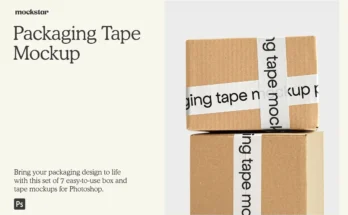 Packaging Tape Mockup Collection 1