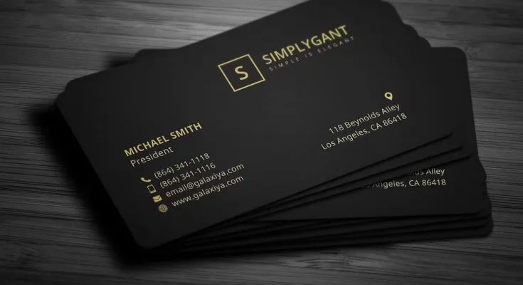 Luxurious Gold Business Cards