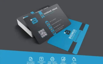 Corporate Identity Template with QR