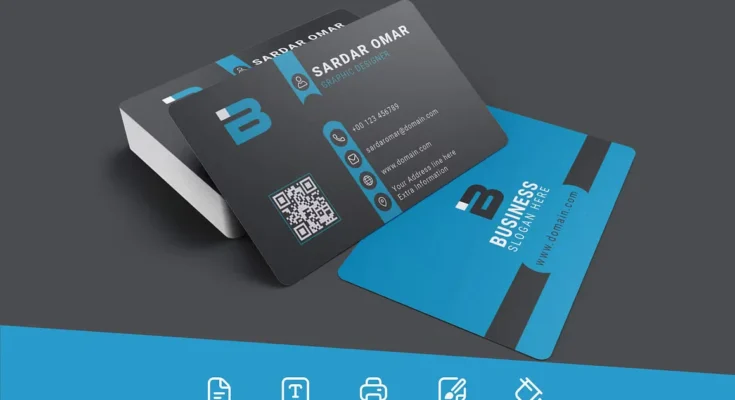 Corporate Identity Template with QR