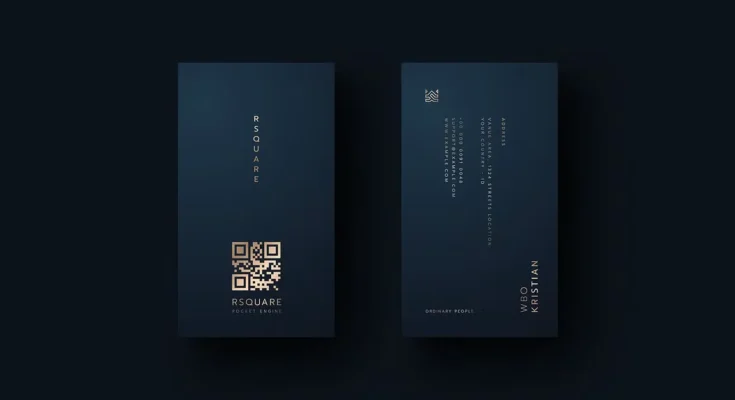 5 in 1 Vertical Luxury Business Card