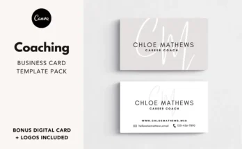 Business Card Template Pack + Logo