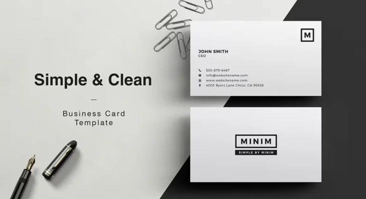 Minim - Simple Clean Business Card