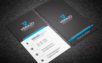 Clean Vertical Business Card