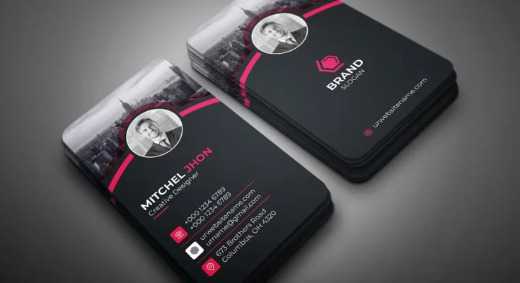 Vertical Business Card