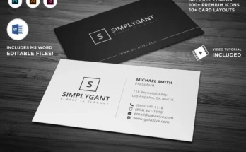 Simple Minimal Business Cards