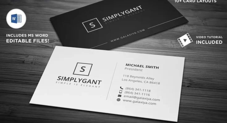 Simple Minimal Business Cards