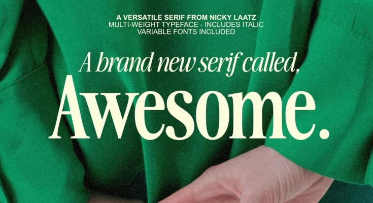 The Awesome Serif Family (32 Fonts)