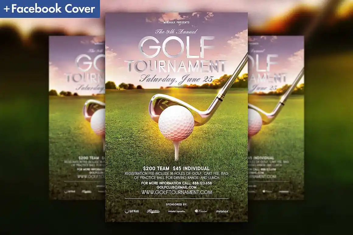 Golf Tournament Flyer Template