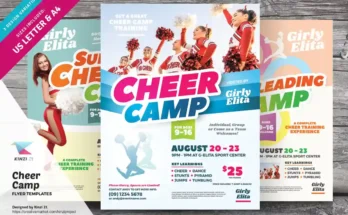 Cheer Camp Flyer Templates