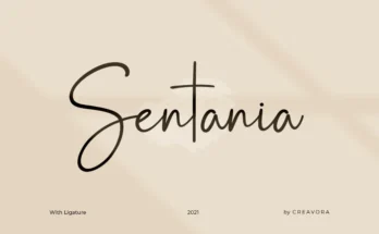 Sentania - Handwriting Font
