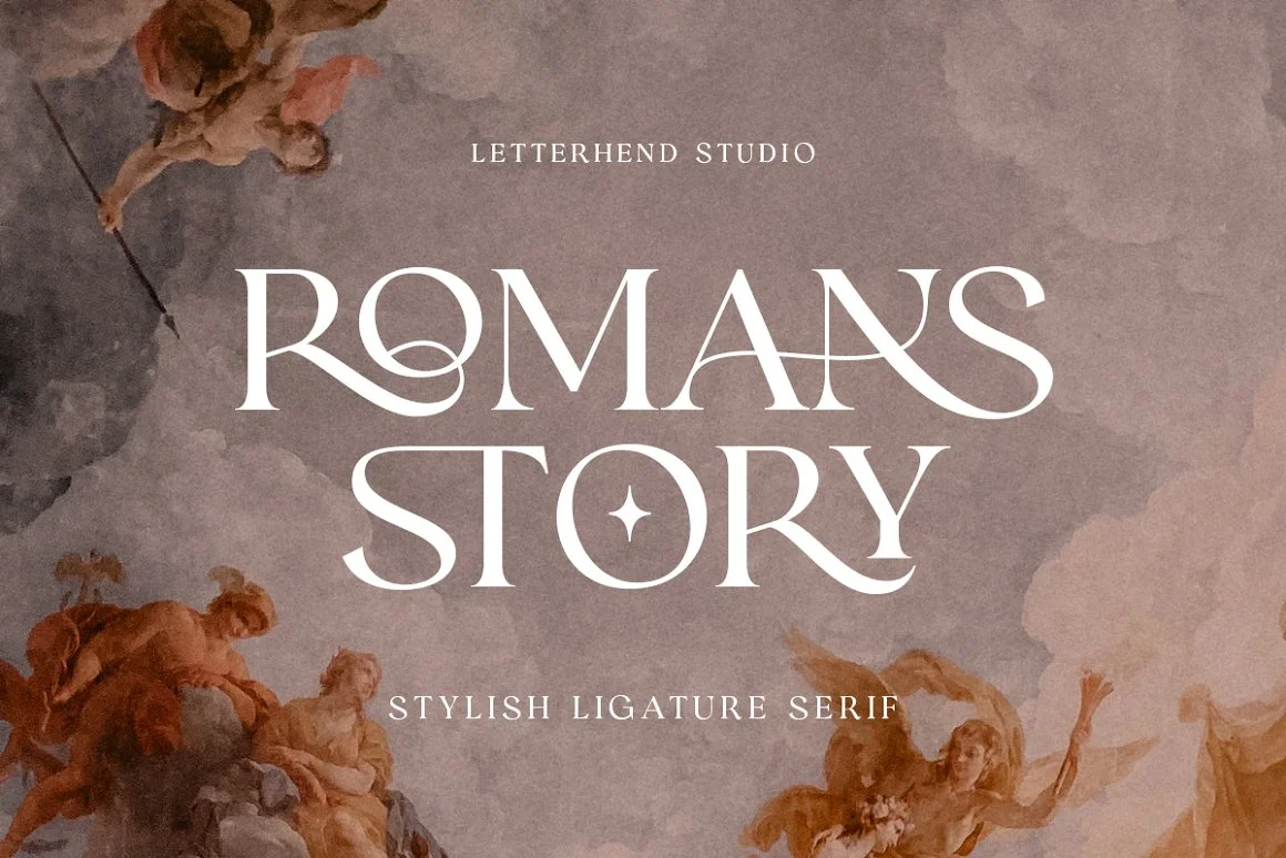 Romans Story - Ligature Serif Font