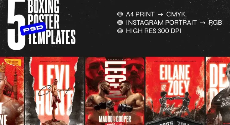 5 Boxing Flyer Templates