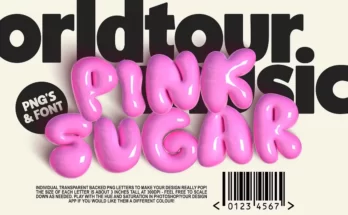 Pink Sugar Letters Fonts
