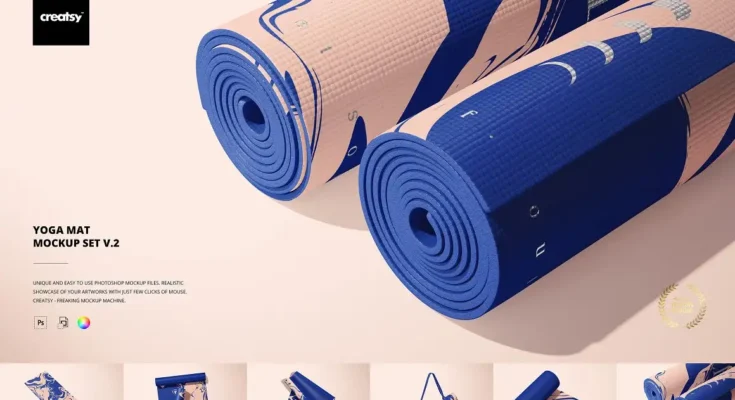 Yoga Mat Mockup Set v.2