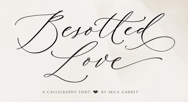 Besotted Wedding Calligraphy Font