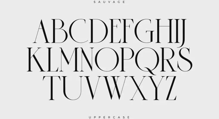 Sauvage - Elegant Font