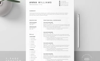 Resume Template Pack Word, Pages