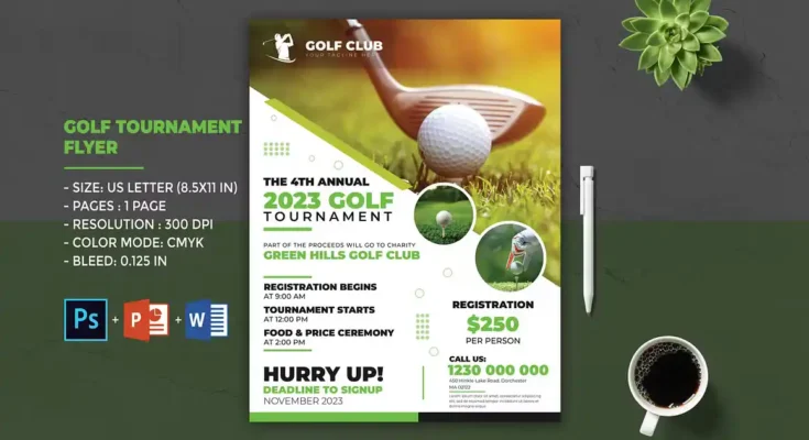 Golf Tournament Flyer Template