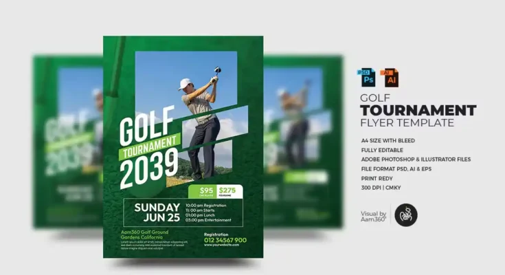 Golf Tournament Flyer Template