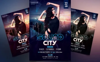 Sound City - PSD Flyer Template