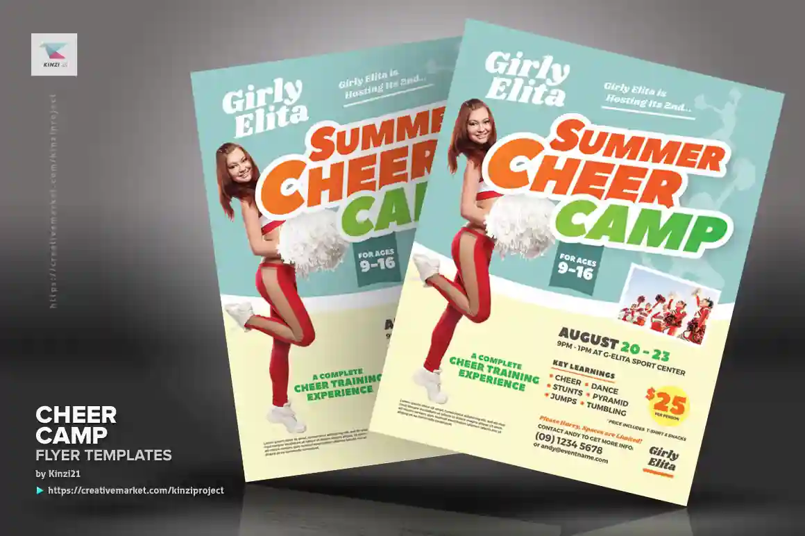 Cheer Camp Flyer Templates 2