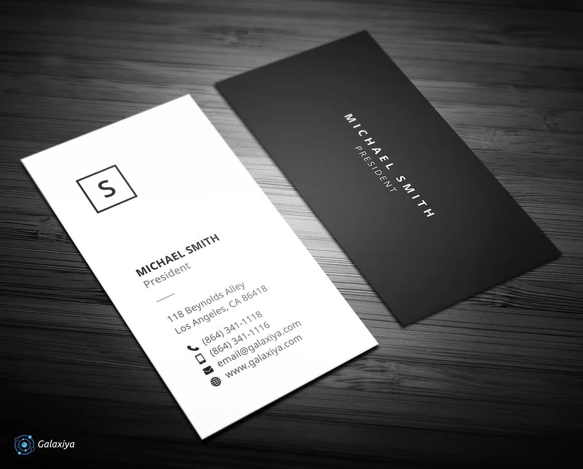 Minimal Vertical Business Cards 2