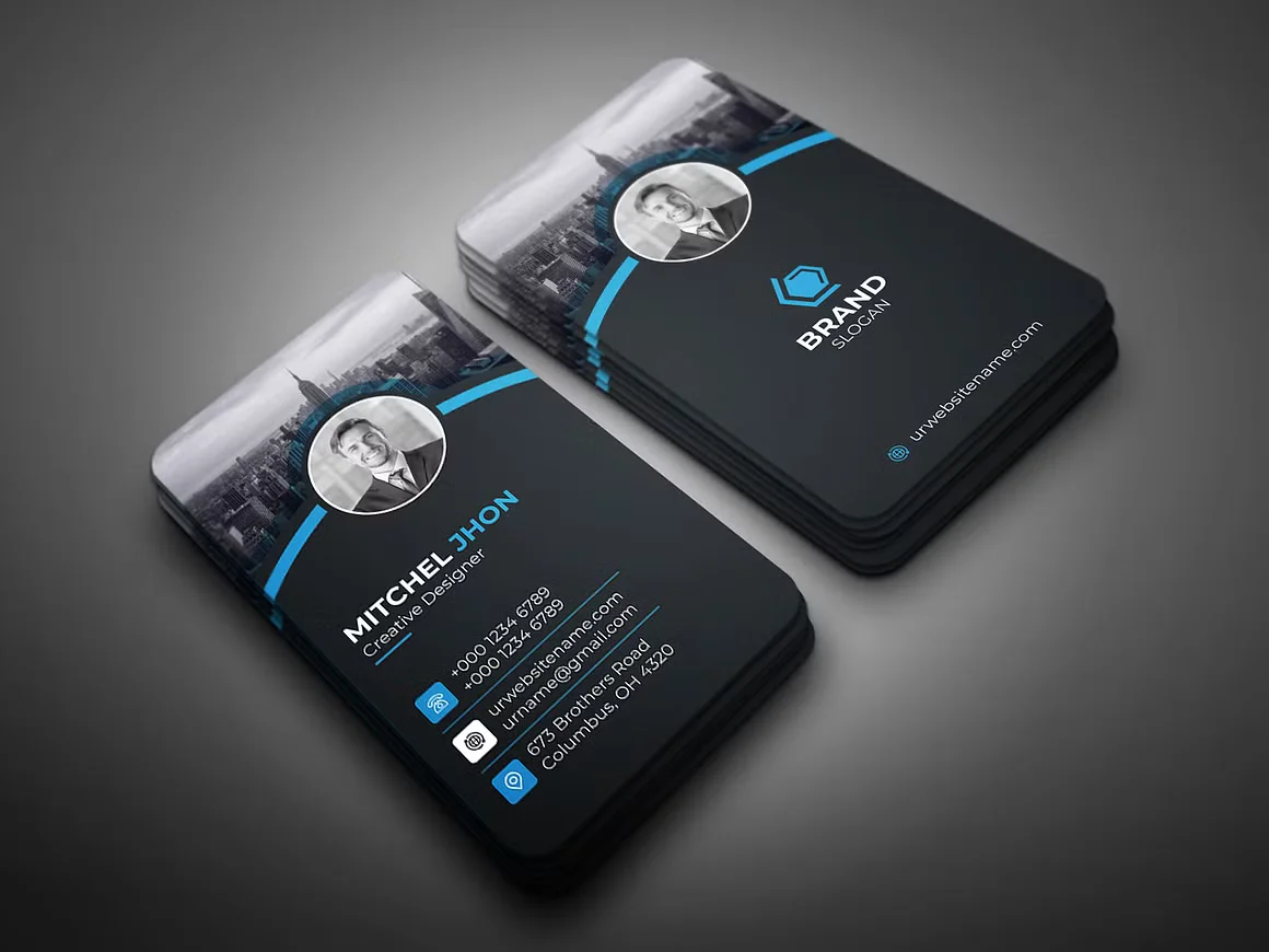 Vertical Business Card 2