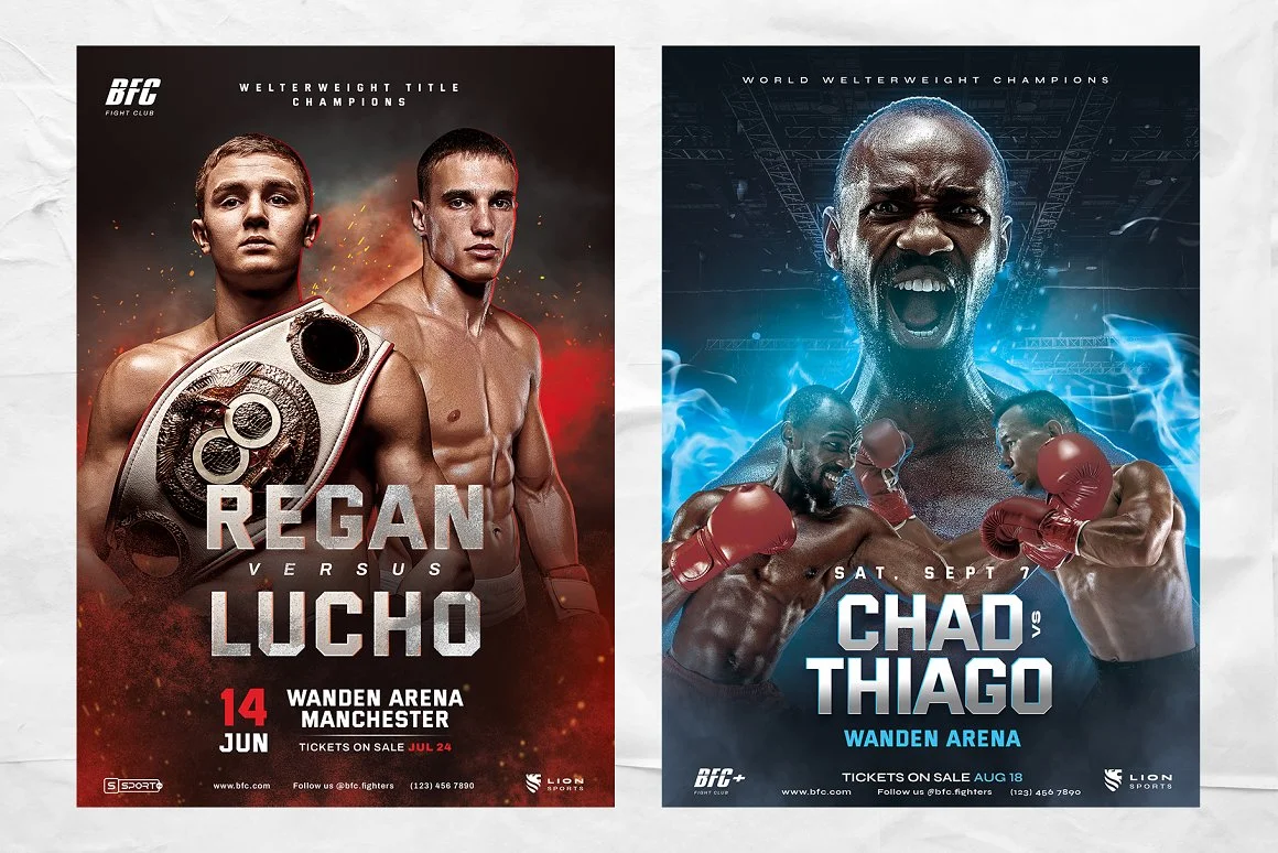 5 Boxing Fight Poster Templates 4
