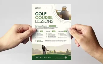 Golf Lessons Flyer Template 2