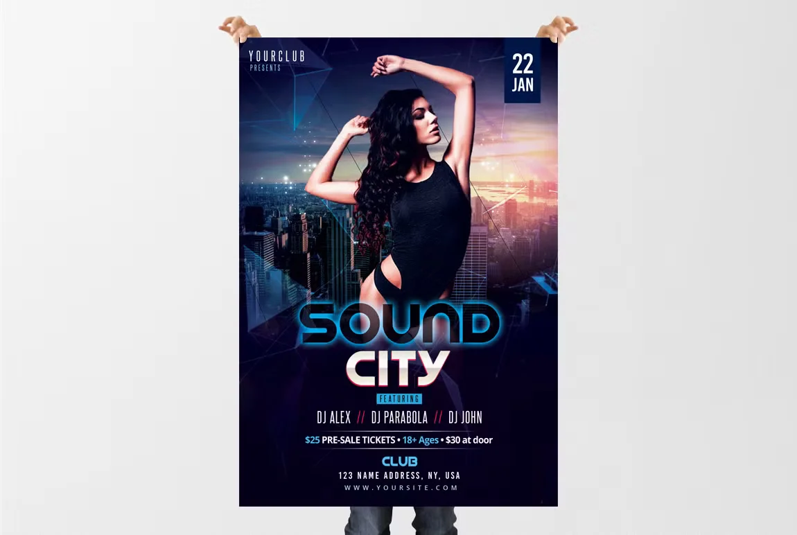 Sound City - PSD Flyer Template 2