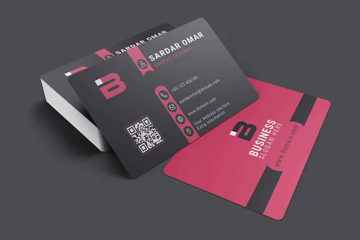 Corporate Identity Template with QR 2