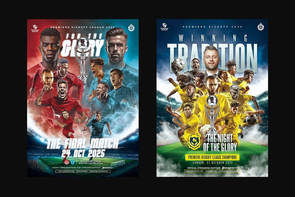 5 Football Poster Templates 3