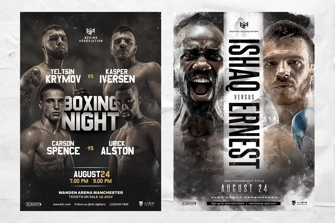 5 Boxing Fight Poster Templates 5