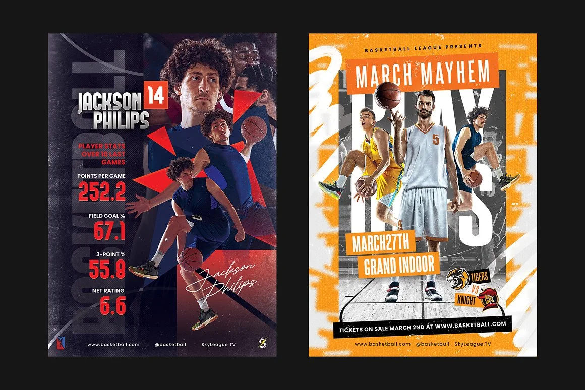 5 Basketball Poster Templates 3