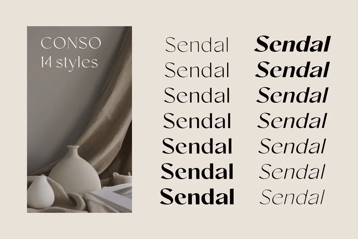 Conso Font Family 3