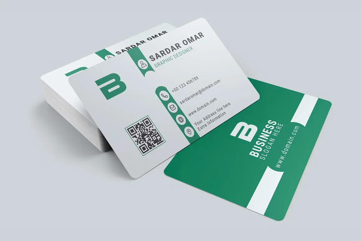Corporate Identity Template with QR 3