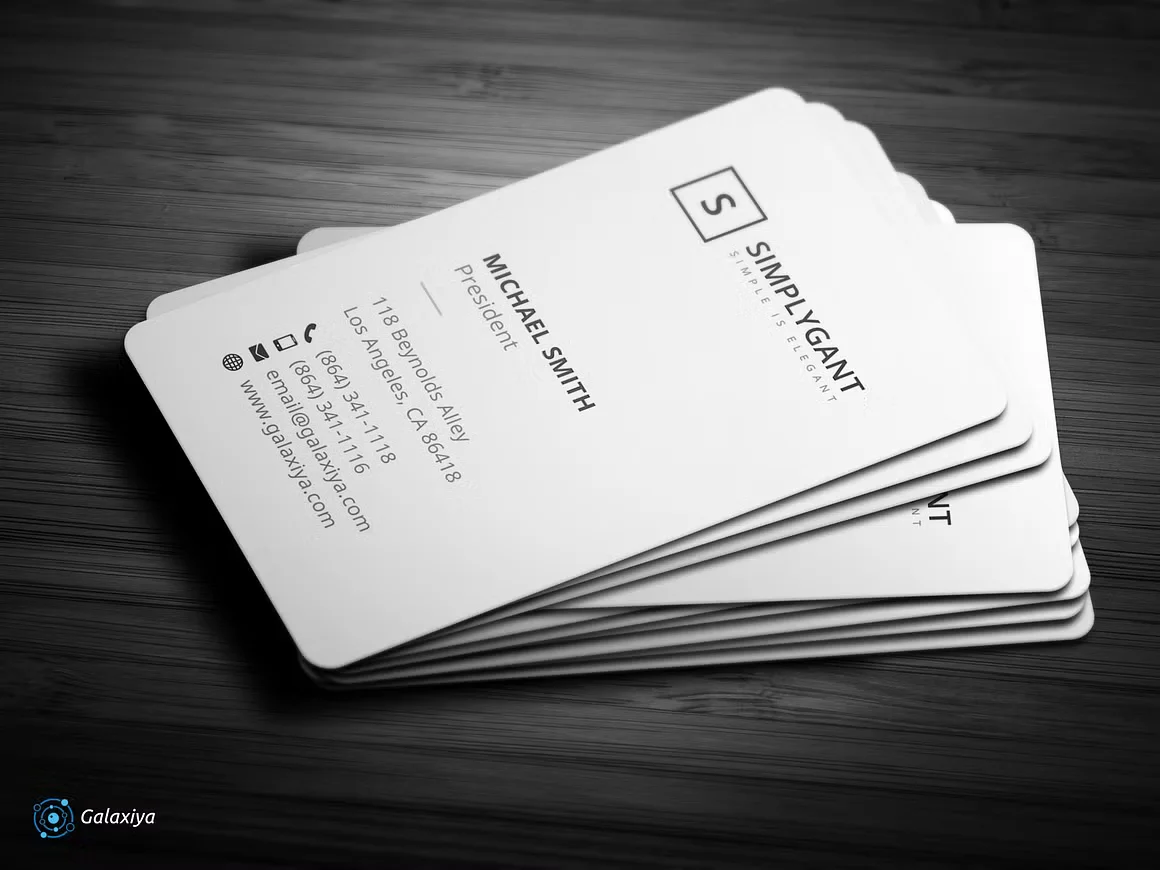 Minimal Vertical Business Cards 3