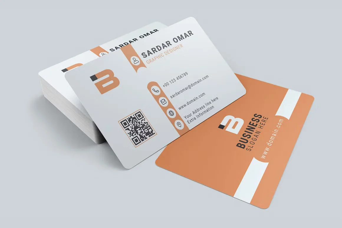 Corporate Identity Template with QR 4
