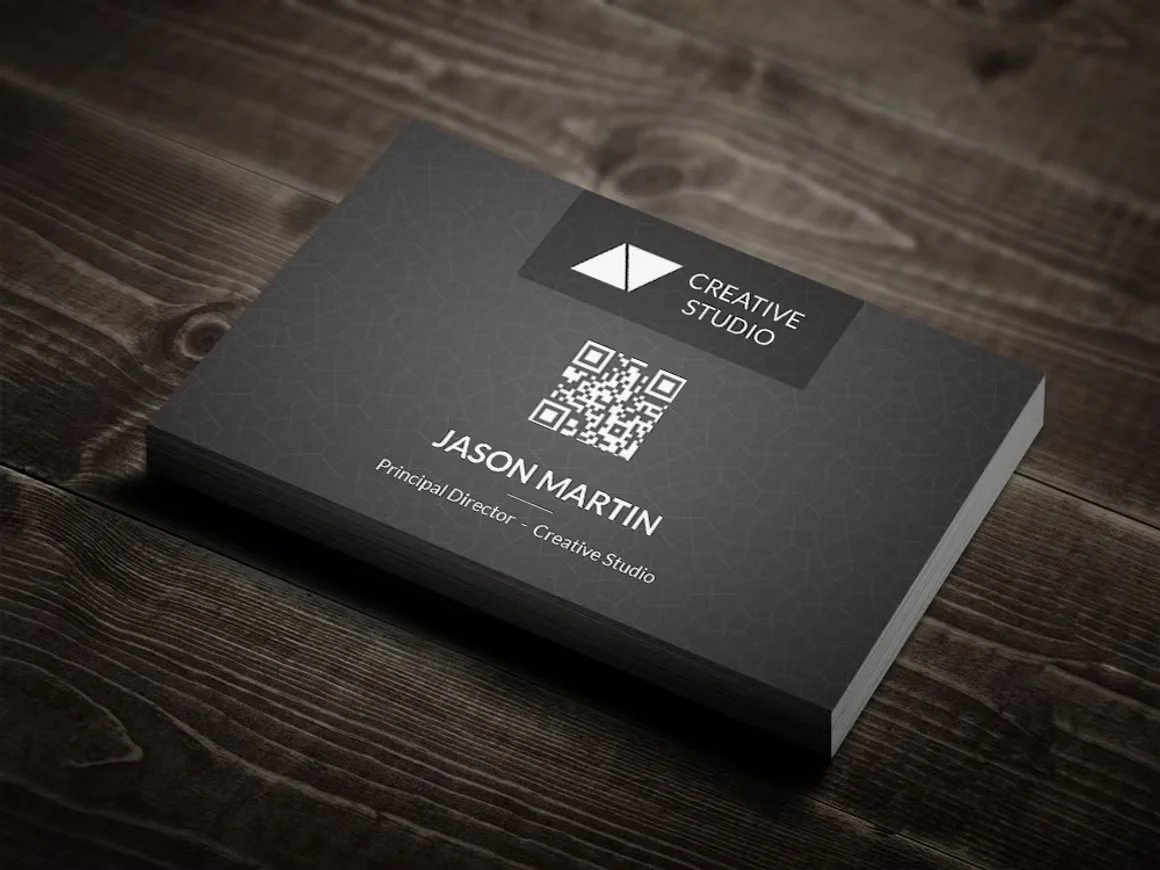 Metro Dark Corporate Business Card 4