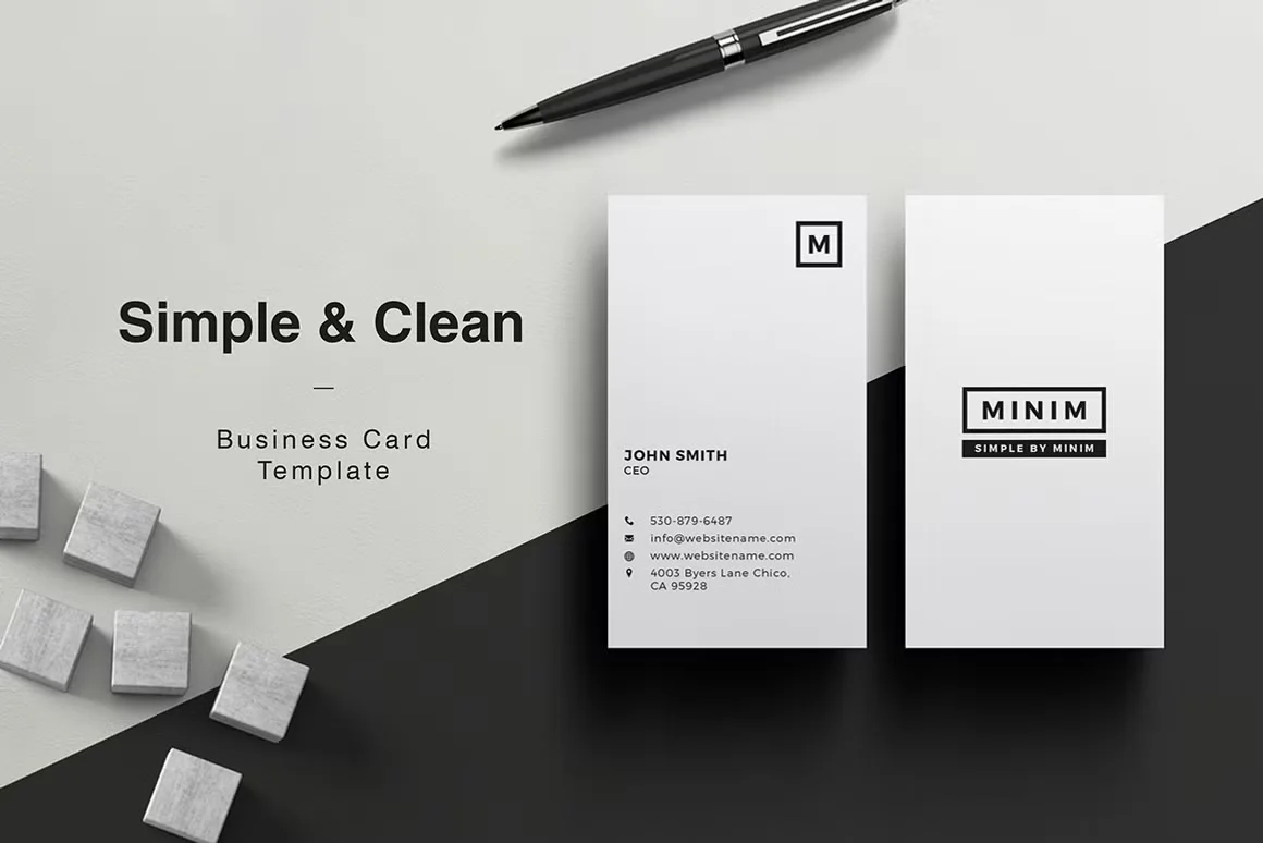 Minim - Simple Clean Business Card 5