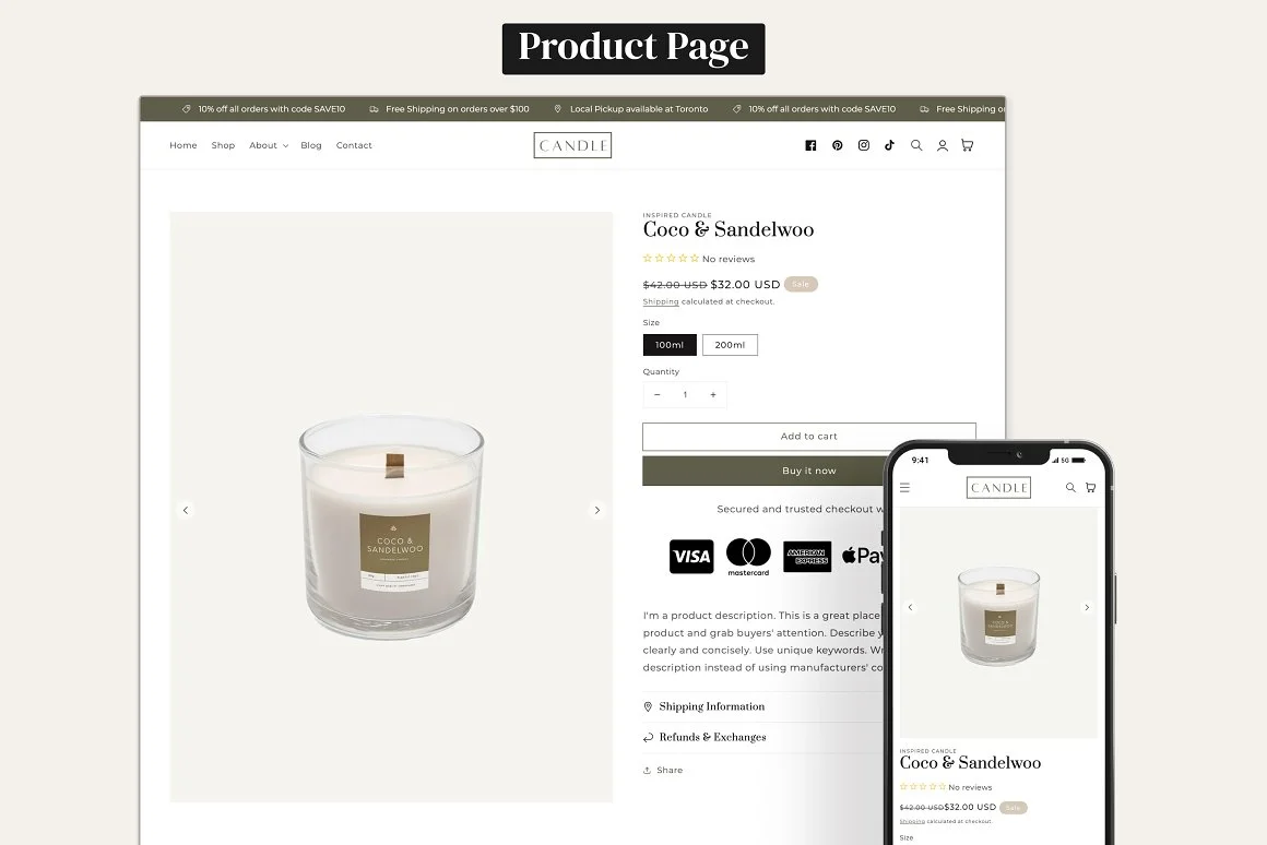 Candle - Beauty Shopify Theme 2