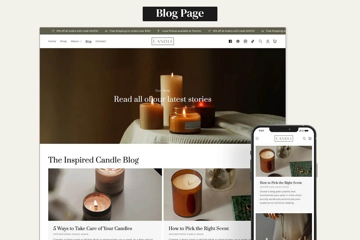 Candle - Beauty Shopify Theme 4