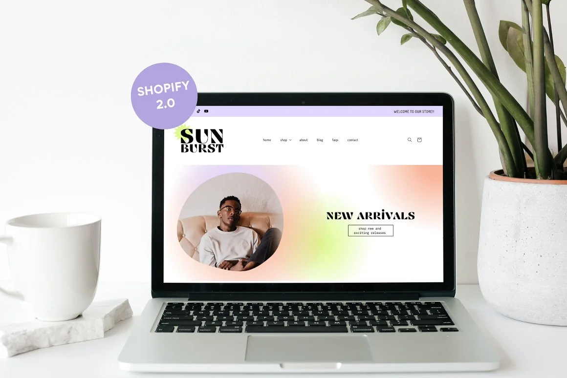 Colorful Shopify Theme Sunburst 2