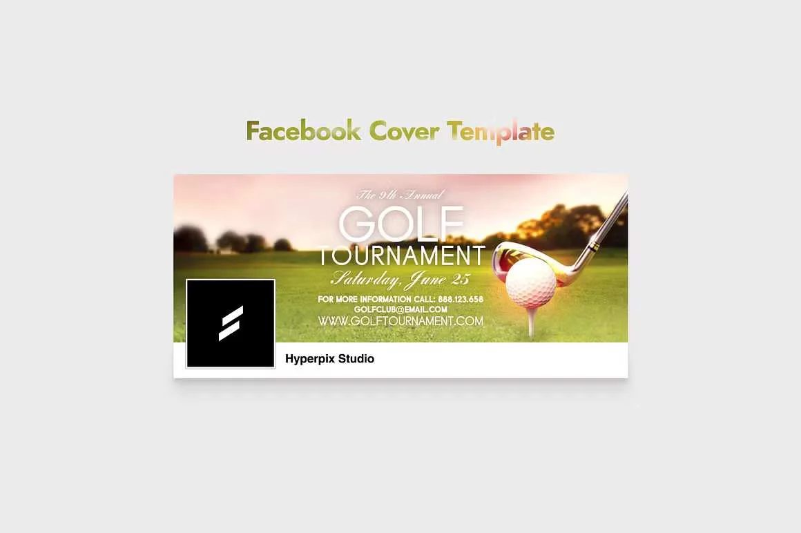 Golf Tournament Flyer Template 2