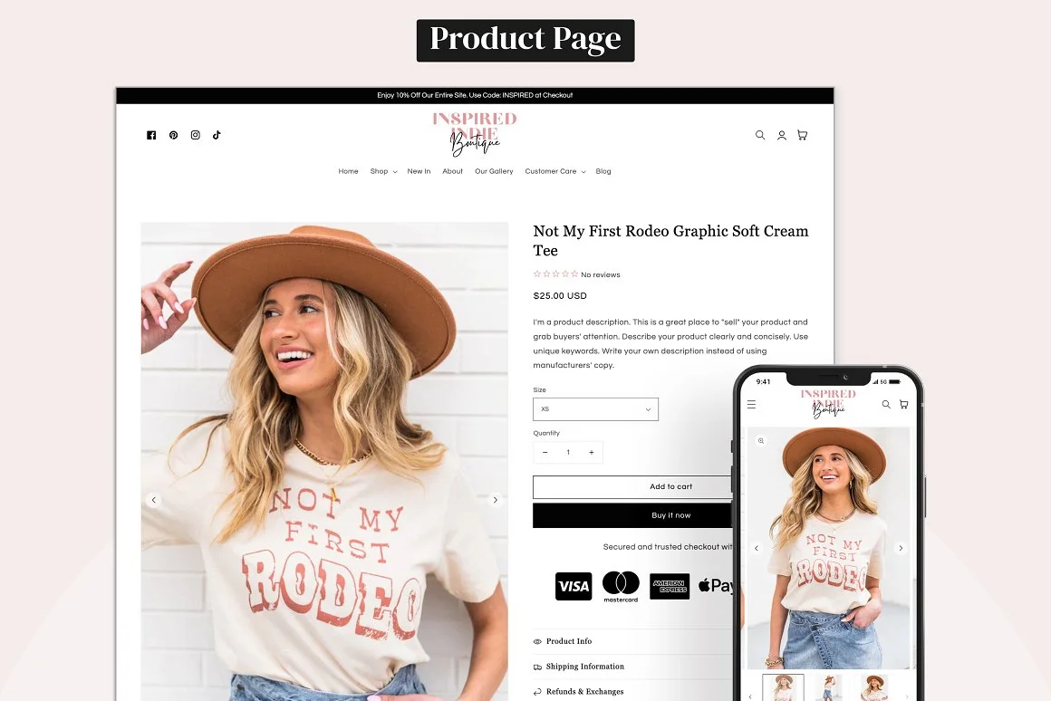 Indie - Pink Boutique Shopify Theme 2