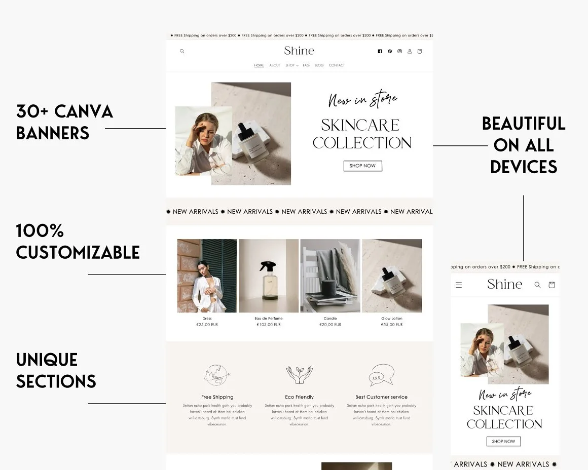 Shine - Minimalist Shopify Theme 2