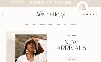 Shopify Theme Aesthetic White