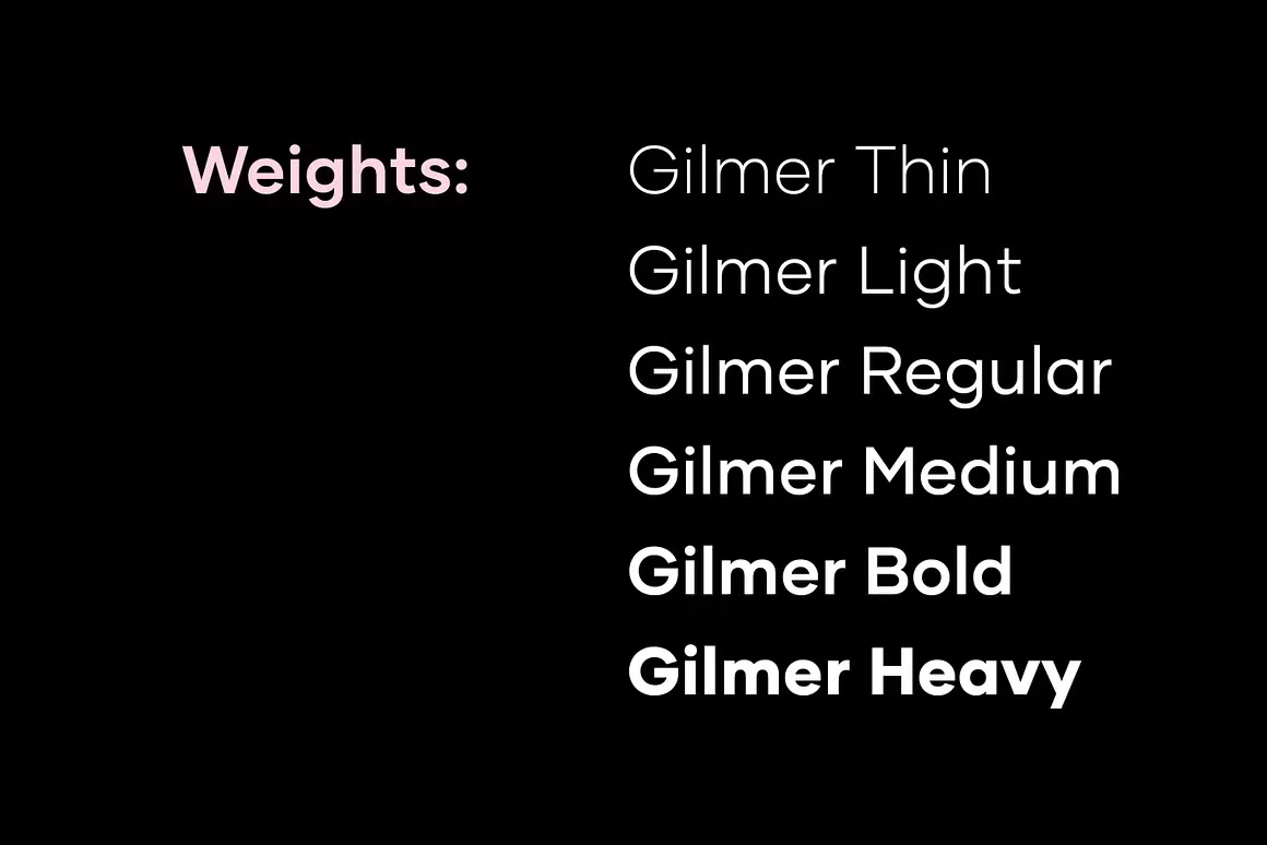 Gilmer Sans Serif Font 2