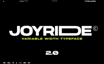 Joyride Extended Typeface